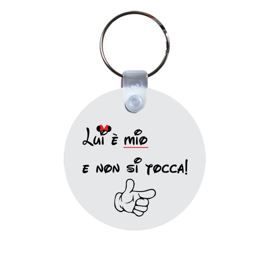 Portachiavi personalizzabile con nome lei è mia e non si tocca Love