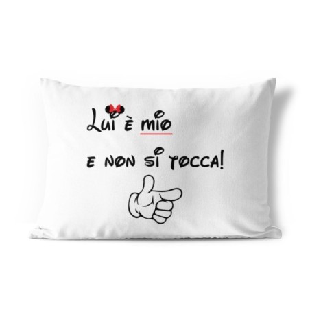 Federa personalizzabile con nome lui è mio e non si tocca