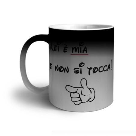 Tazza personalizzabile con nome lui è mio e non si tocca Love