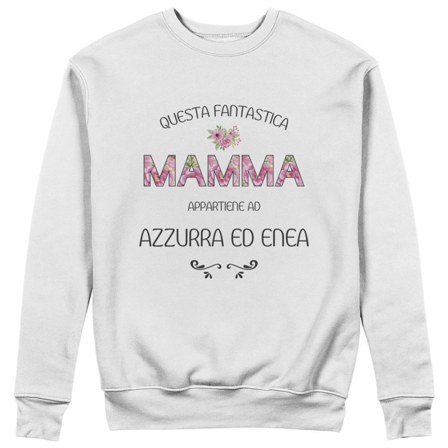 Felpa donna personalizzata con nomi questa fantastica mamma appartiene a  Per la mamma