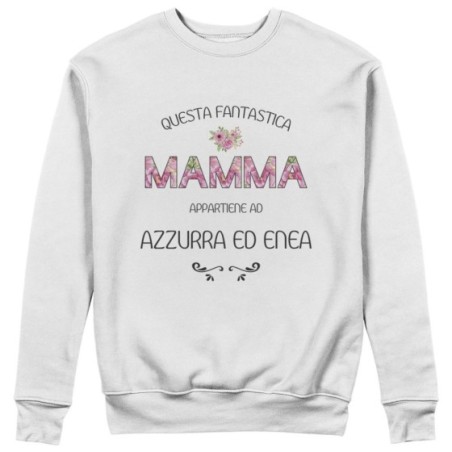 Felpa donna personalizzata con nomi questa fantastica mamma appartiene a  Per la mamma