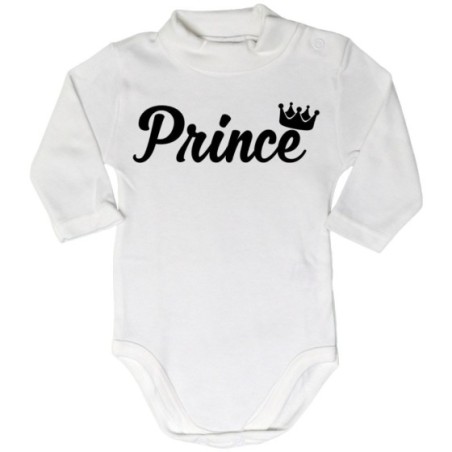Body lupetto neonato personalizzabile con nome prince...