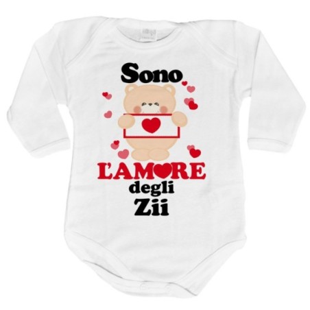 Body neonato personalizzato  nome e orsetto sono amore di...