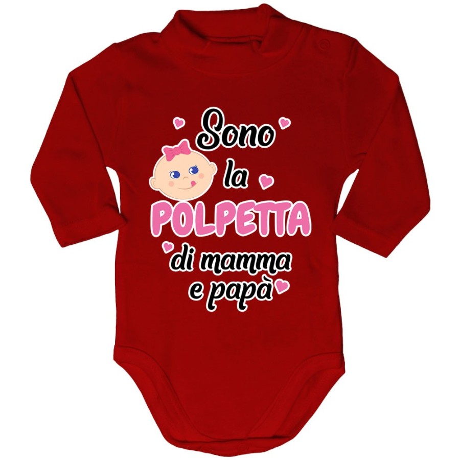 Body lupetto neonato sono la polpetta di papà Per la famiglia