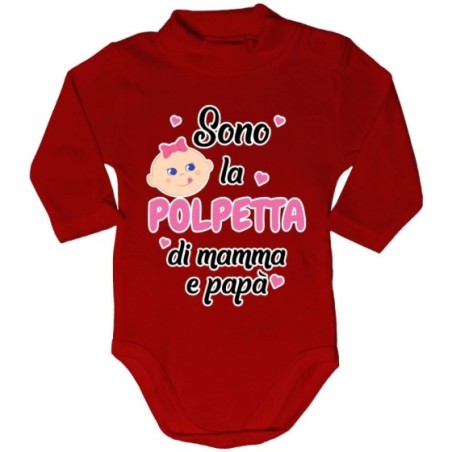 Body lupetto neonato sono la polpetta di papà Per la famiglia