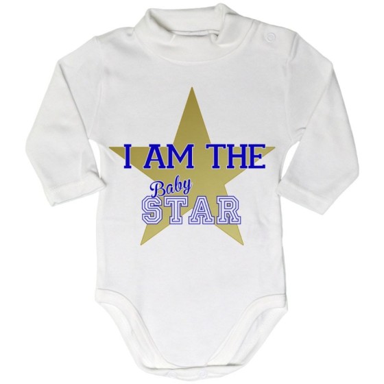 Body lupetto neonata i am the baby star Per la famiglia