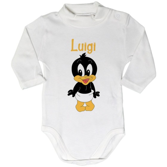 Body lupetto neonato personalizzato con nome baby duffy Cartoon
