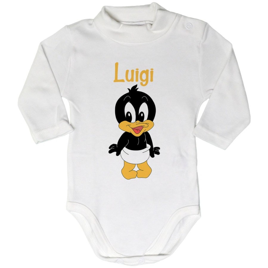 Body lupetto neonato personalizzato con nome baby duffy Cartoon