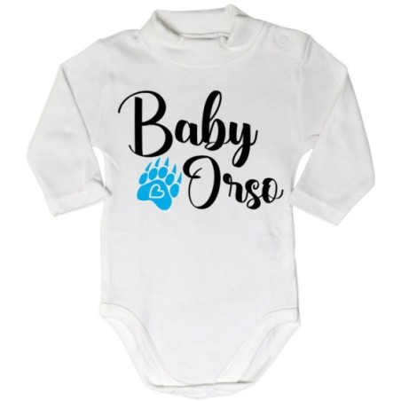 Body lupetto neonato baby orso baby orsa con impronta Per la famiglia