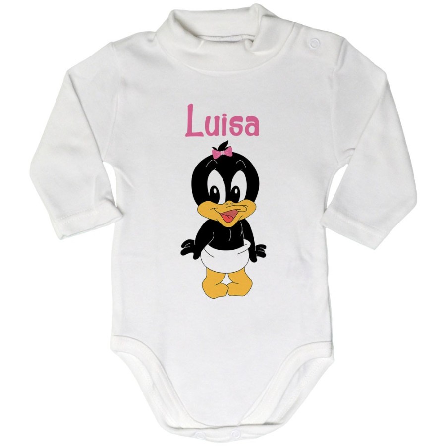 Body lupetto neonato personalizzato con nome baby duffy Cartoon