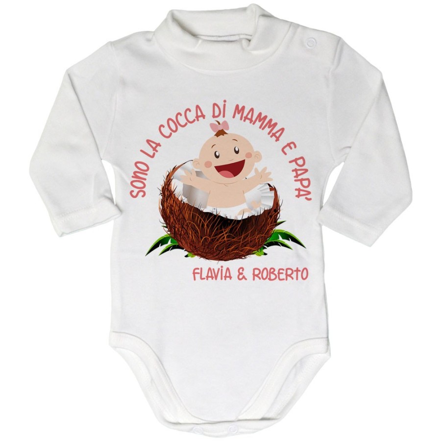 Body lupetto neonato sono il cocco la cocca di mamma e papà Per la famiglia