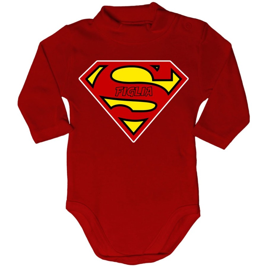 Body lupetto neonato super figlio super figlia Per la famiglia
