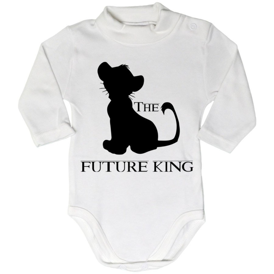 Body lupetto neonato the future king queem lion Per la famiglia