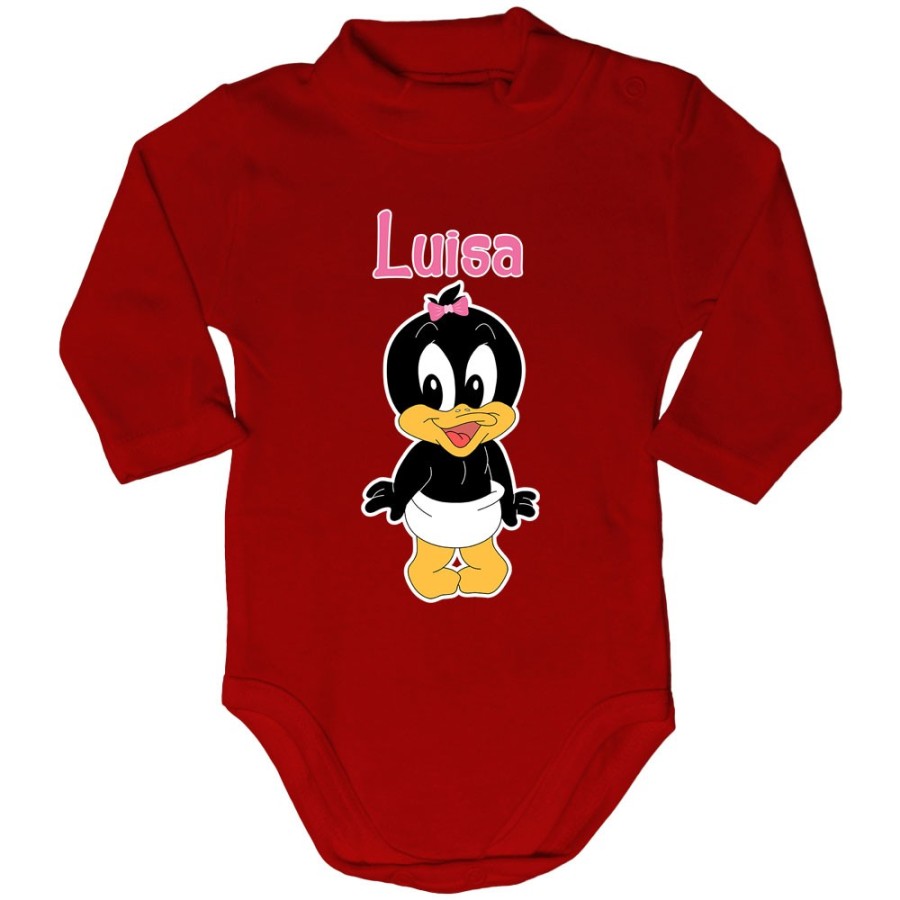 Body lupetto neonato personalizzato con nome baby duffy Cartoon
