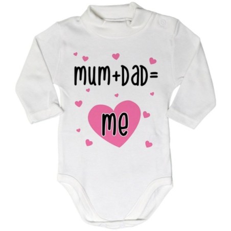 Body lupetto neonato mum + dad me Per la famiglia