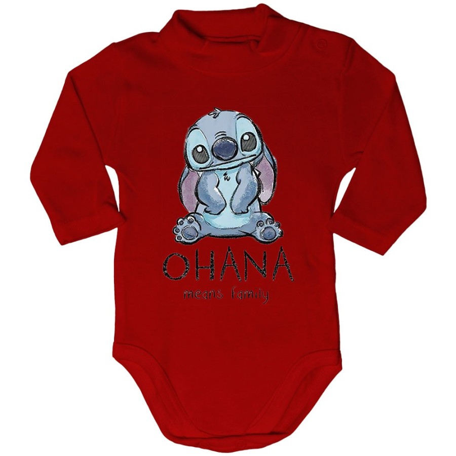 Body lupetto neonato con stitch ohana means family Cartoon