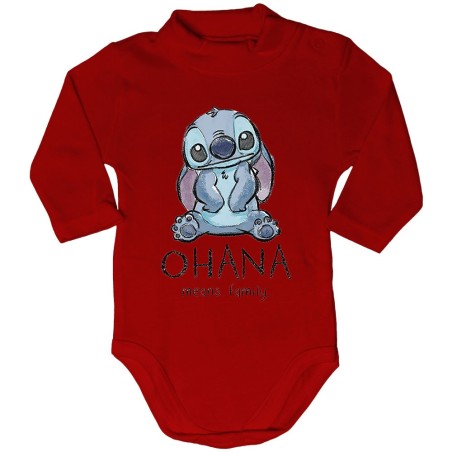 Body lupetto neonato con stitch ohana means family Cartoon