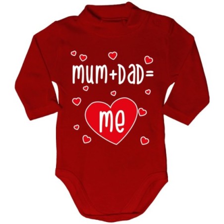 Body lupetto neonato mum + dad me Per la famiglia