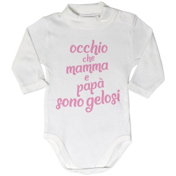Body lupetto neonato occhio che mamma e papà sono gelosi Per la famiglia