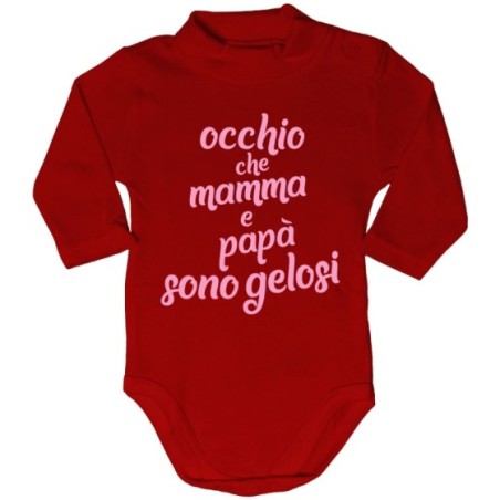 Body lupetto neonato occhio che mamma e papà sono gelosi Per la famiglia