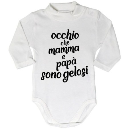 Body lupetto neonato occhio che mamma e papà sono gelosi Per la famiglia