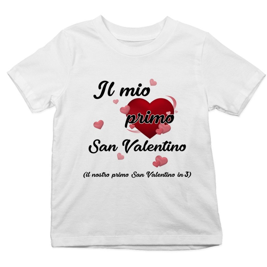 T-shirt bambino il mio primo san valentino Love