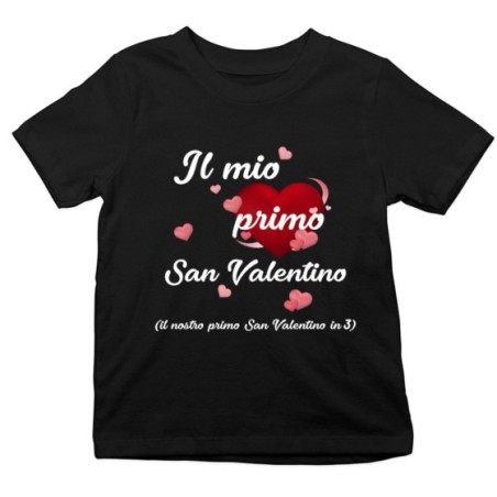 T-shirt bambino il mio primo san valentino Love