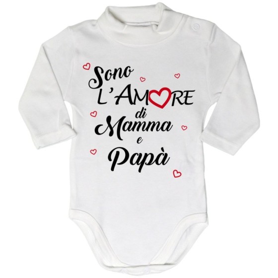 Body lupetto neonato sono l'amore di mamma e papà Per la famiglia