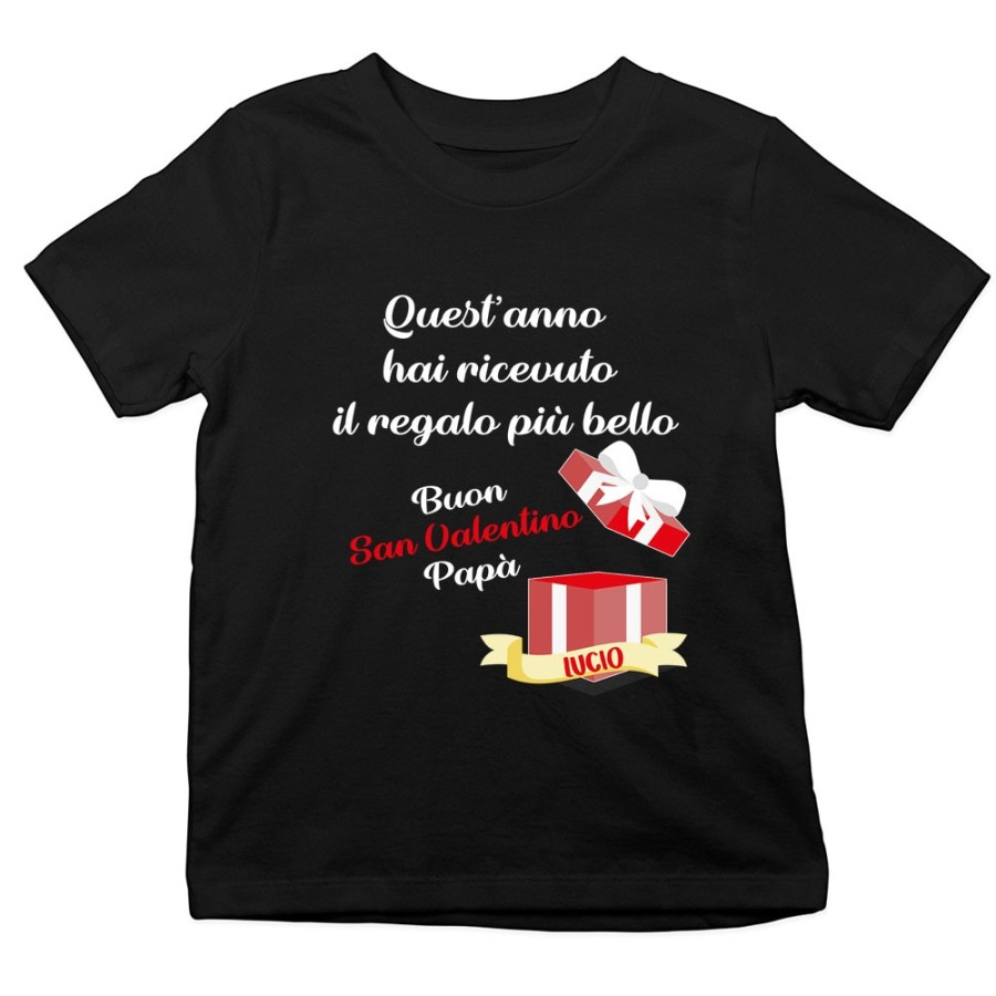 T-shirt bambino quest'anno hai ricevuto il regalo più bello buon san valentino mamma Love