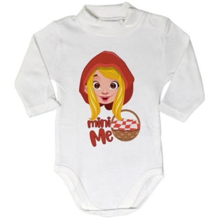 Body lupetto neonata mini me cappuccetto rosso