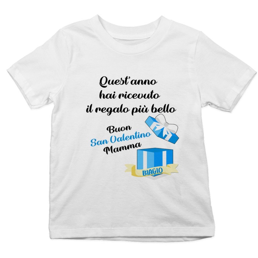 T-shirt bambino quest'anno hai ricevuto il regalo più bello buon san valentino papà Love