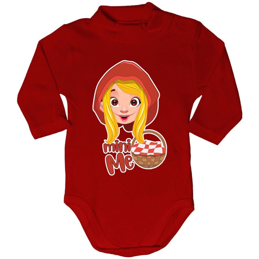 Body lupetto neonata mini me cappuccetto rosso Per la famiglia