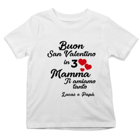 T-shirt bambino personalizzato con nomi buon san...