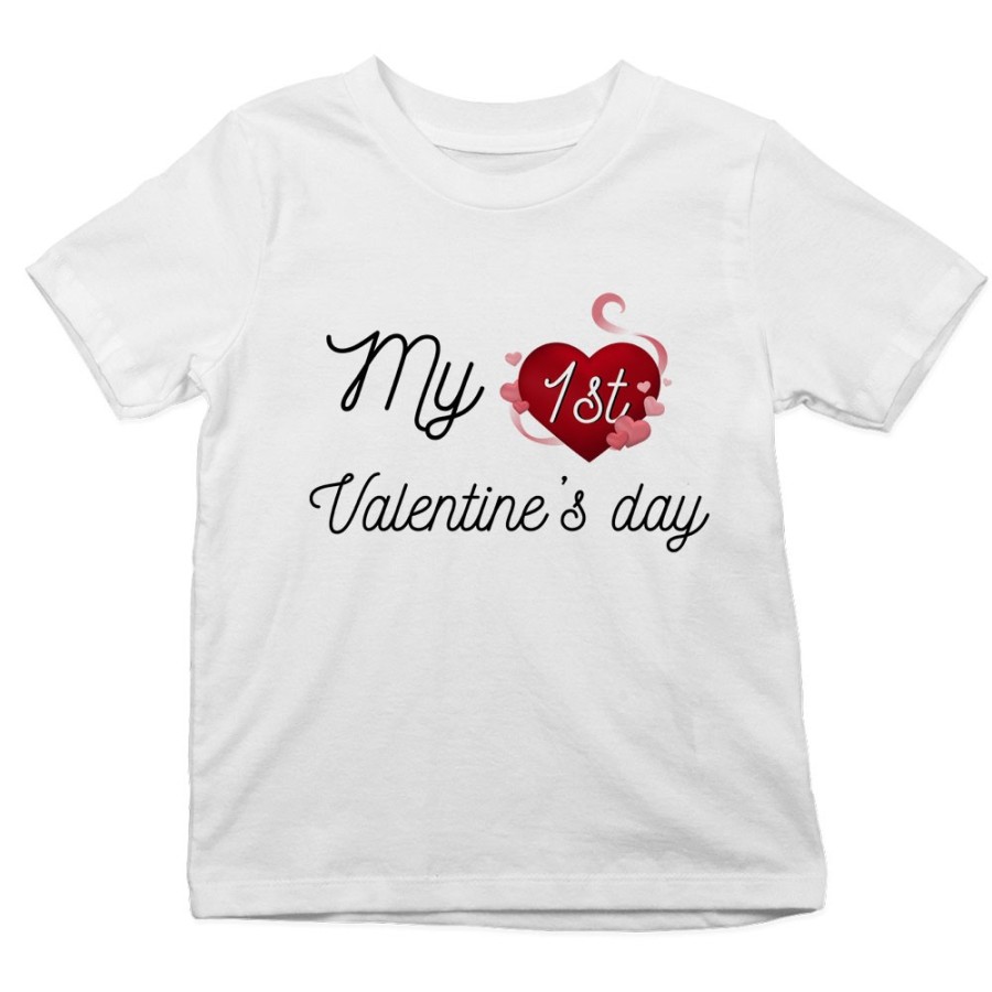 T-shirt bambino my first valentine's day Love