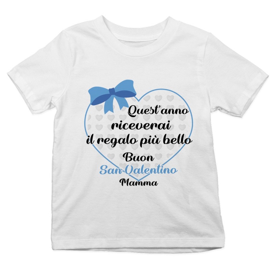 T-shirt bambino quest'anno riceverai il regalo più bello buon san valentino papà Love