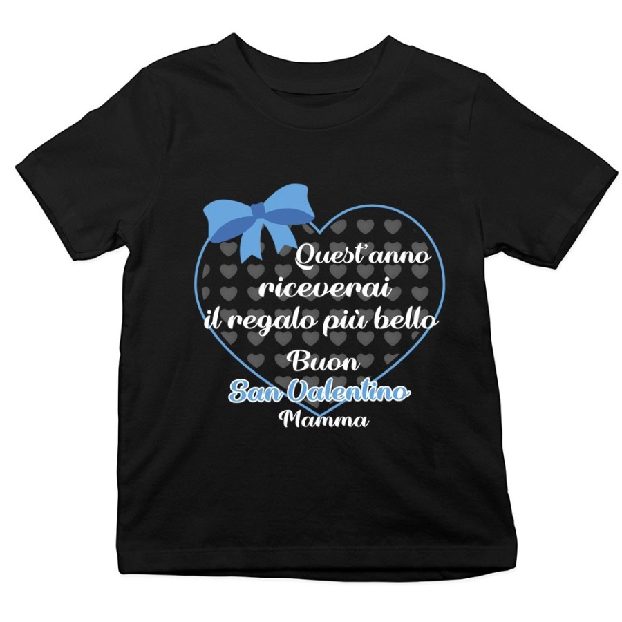 T-shirt bambino quest'anno riceverai il regalo più bello buon san valentino papà Love