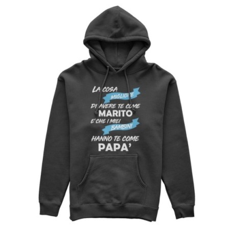 Felpa uomo la cosa migliore di avere te come marito è che i miei bambino hanno te come papà Per il papà