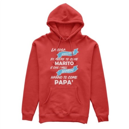 Felpa uomo la cosa migliore di avere te come marito è che i miei bambino hanno te come papà Per il papà