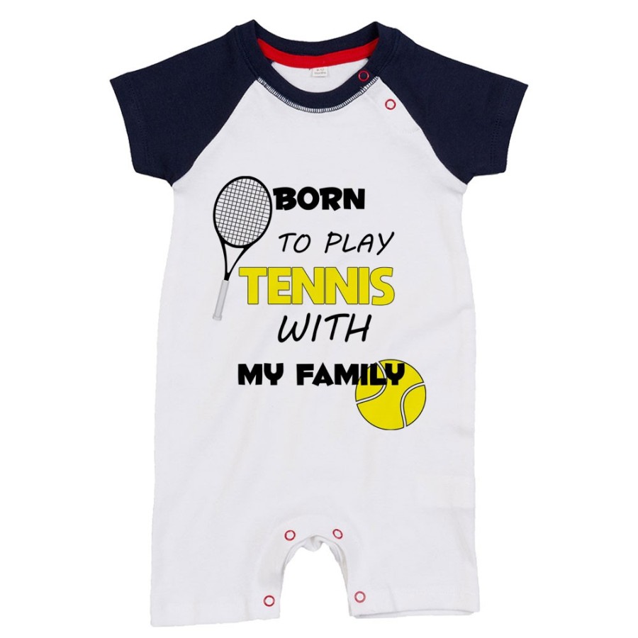 Pagliaccetto neonato born to play tennis with my family Per la famiglia