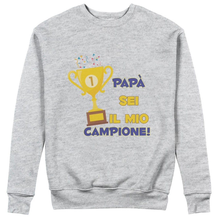 Felpa uomo papà sei il mio campione Per il papà