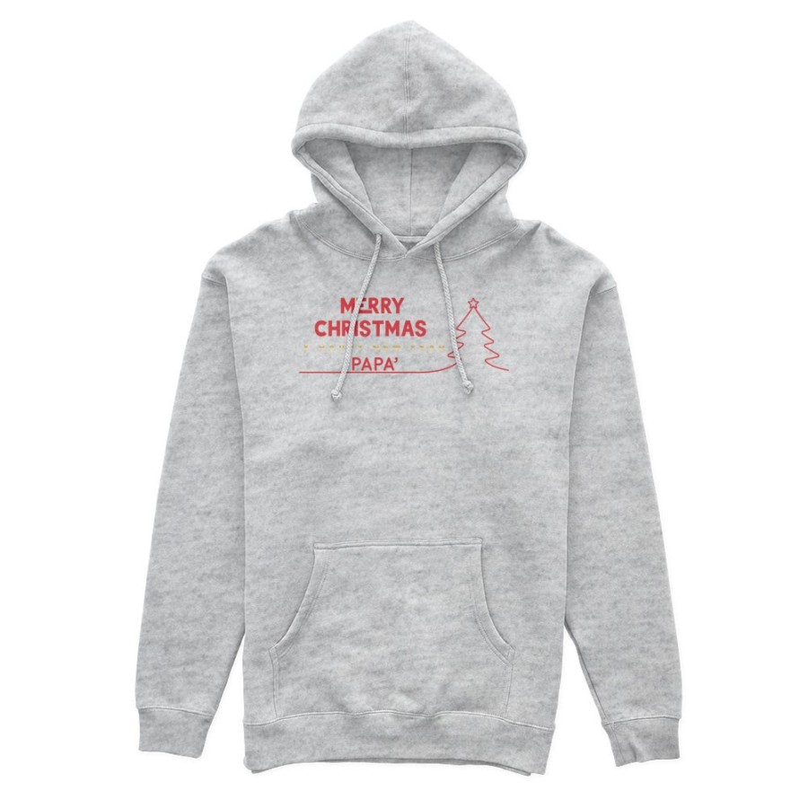 Felpa uomo personalizzata con nome merry christmas and happy new year Natale