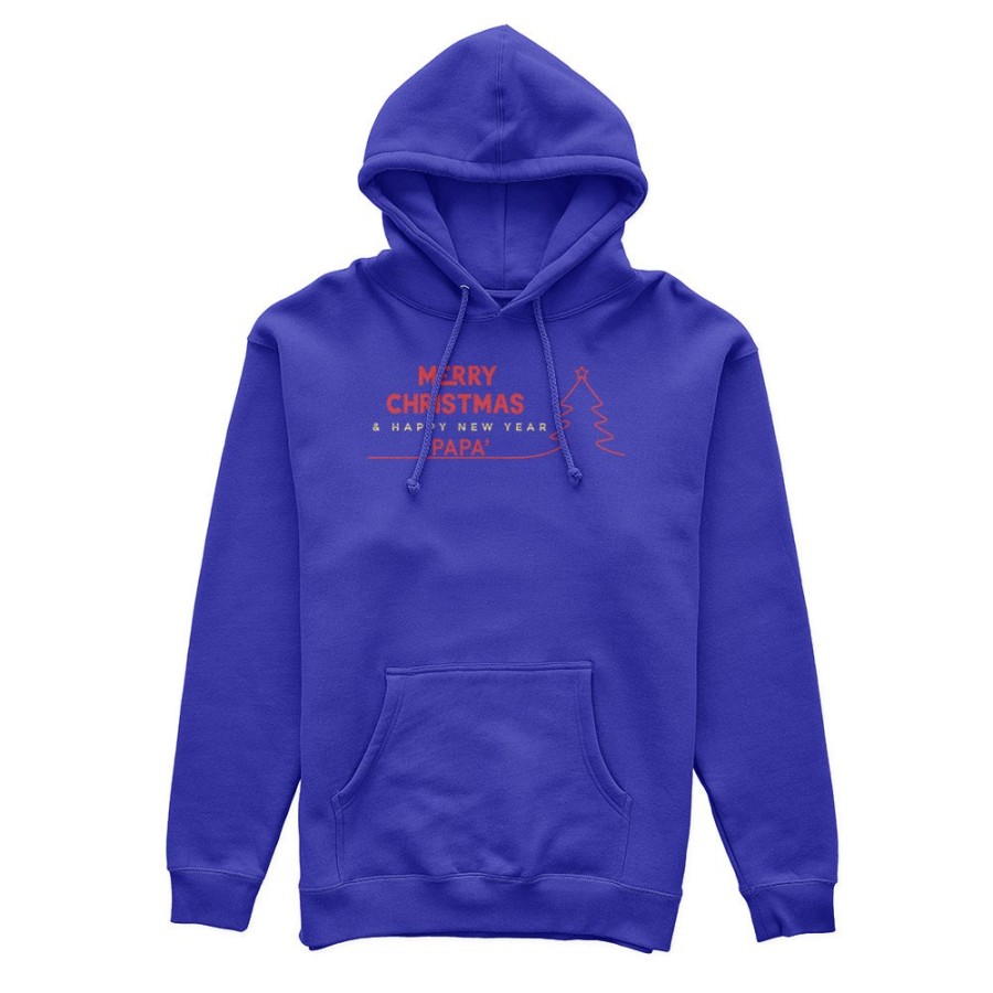 Felpa uomo personalizzata con nome merry christmas and happy new year Natale