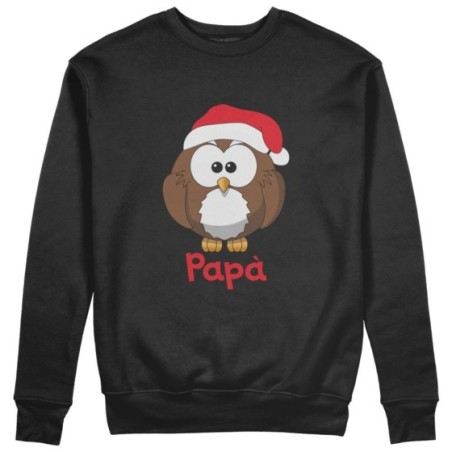 Felpa uomo personalizzata con nome gufetto papà