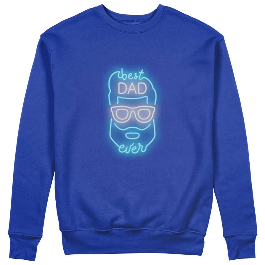 Felpa uomo best dad ever neon Per il papà
