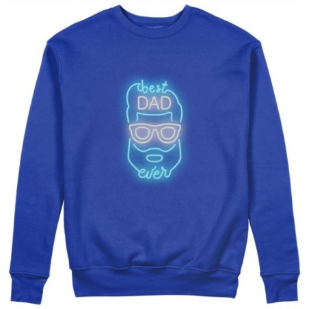 Felpa uomo best dad ever neon Per il papà
