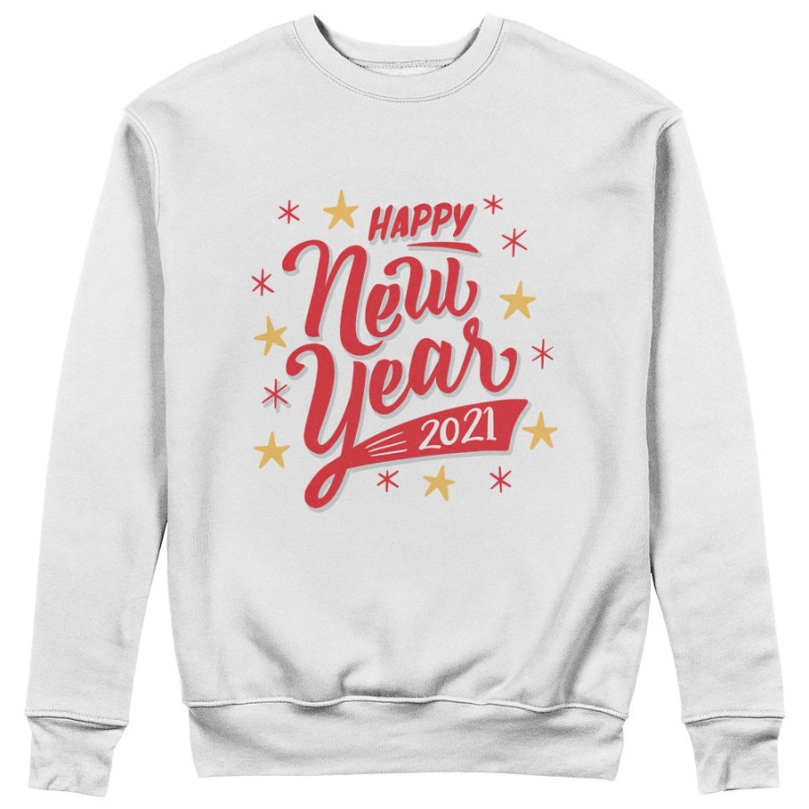 Felpa uomo personalizzata con anno happy new year Natale