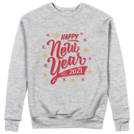 Felpa uomo personalizzata con anno happy new year Natale