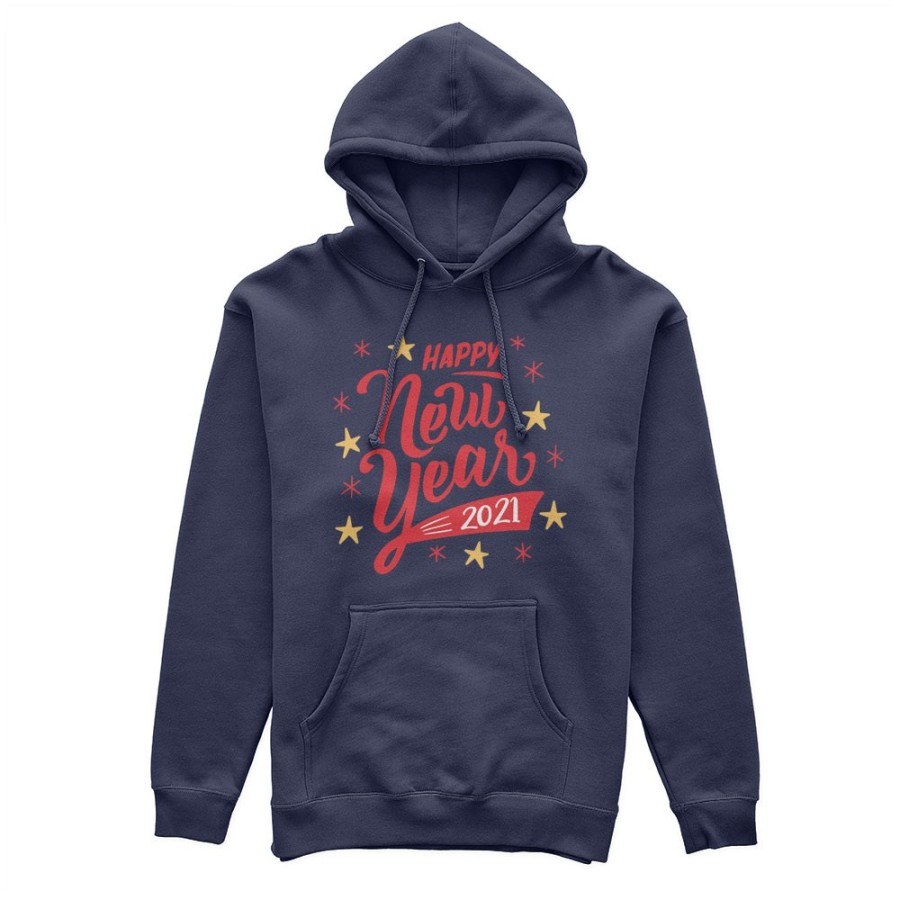 Felpa uomo personalizzata con anno happy new year Natale