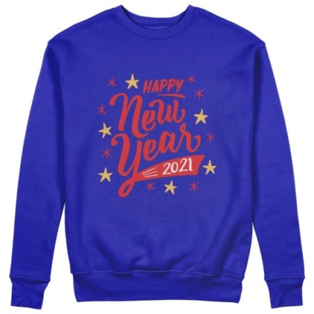 Felpa uomo personalizzata con anno happy new year Natale