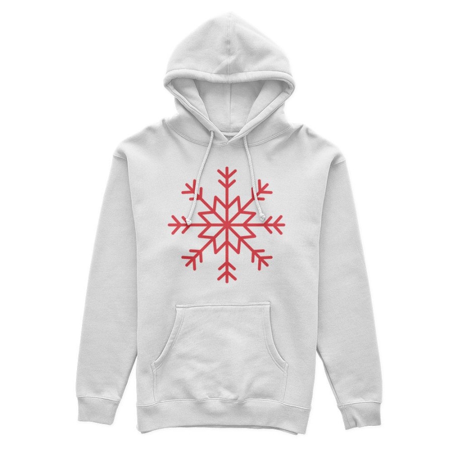 Felpa uomo personalizzabile con nome fiocco di neve Natale